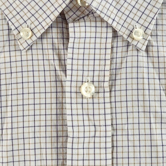 Vineyard Vines Small Slim Fit Murray Shirt Button Up Long Sleeve Blue Gold Men - Picture 5 of 16